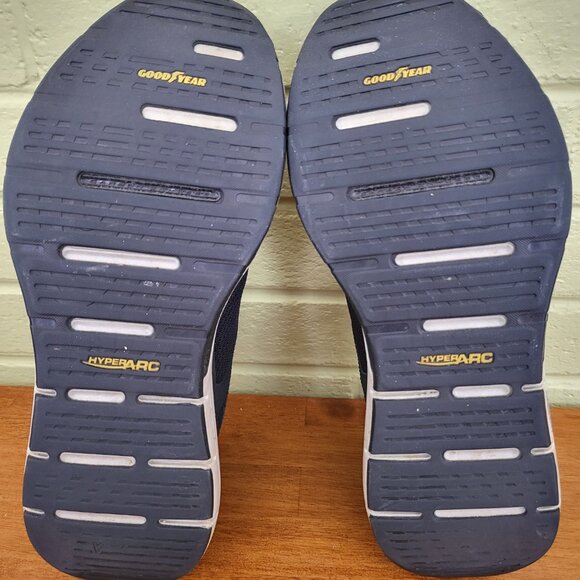 Skechers Go Walk Arch Fit Mens Sz 9.5 Shoes Lace Up Sneakers hyper burst BLUE T1 - Picture 10 of 12